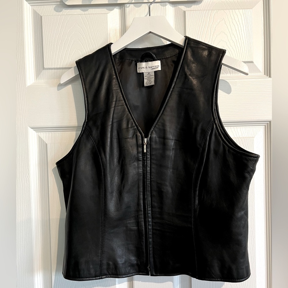 Leather Vest Croft & Barrow